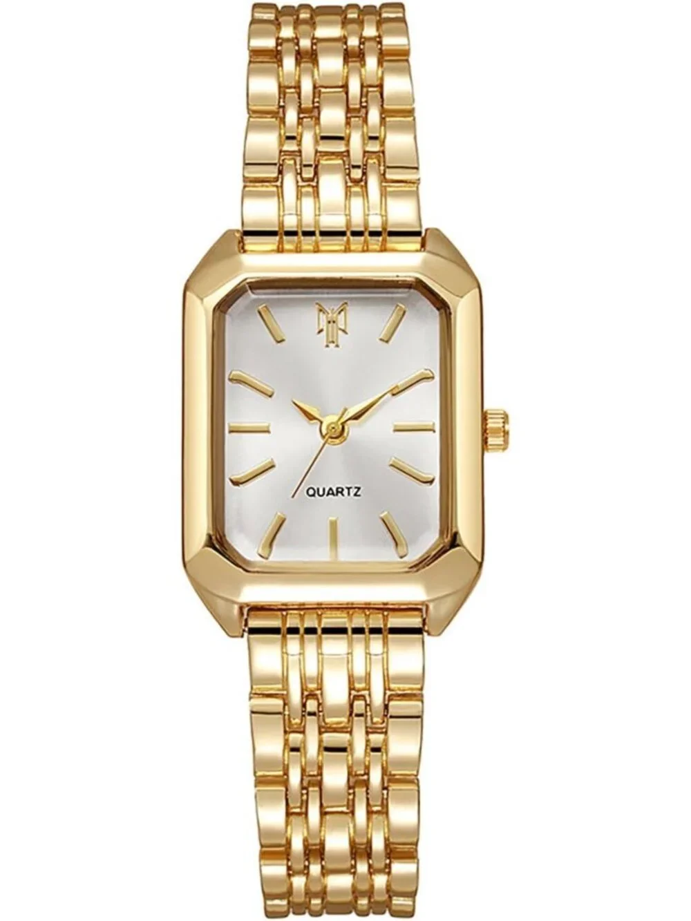 Stylish Women's Square Quartz Watch - Casual Steel Strap Wristwatch for Everyday